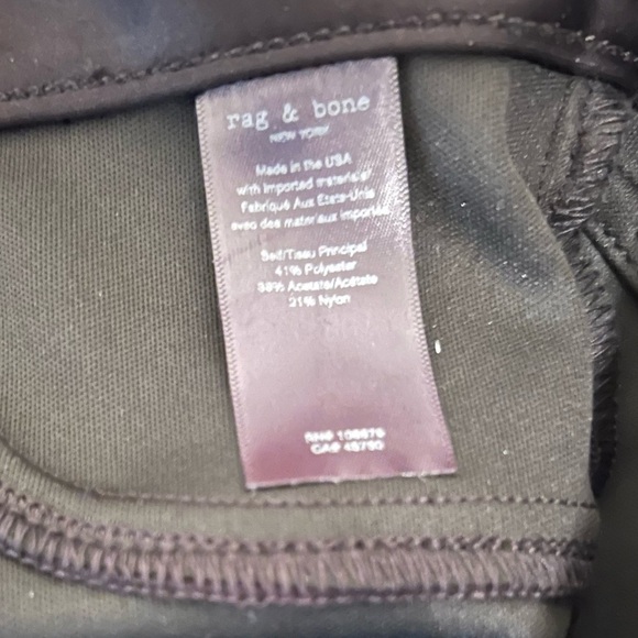 NWT-Rag & Bone Sateen High Rise skinny pants size 28 - Picture 12 of 13